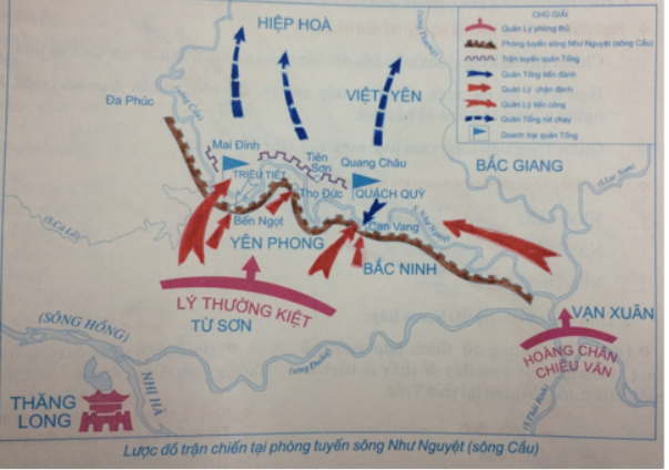 Tập bản đồ Lịch Sử 7 Bài 11: Cuộc kháng chiến chống quân xâm lược Tống (1075 - 1077) | Giải tập bản đồ Lịch Sử lớp 7